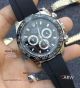 Perfect Replica Rolex Comograph Daytona 40mm Watch SS Black Rubber (3)_th.jpg